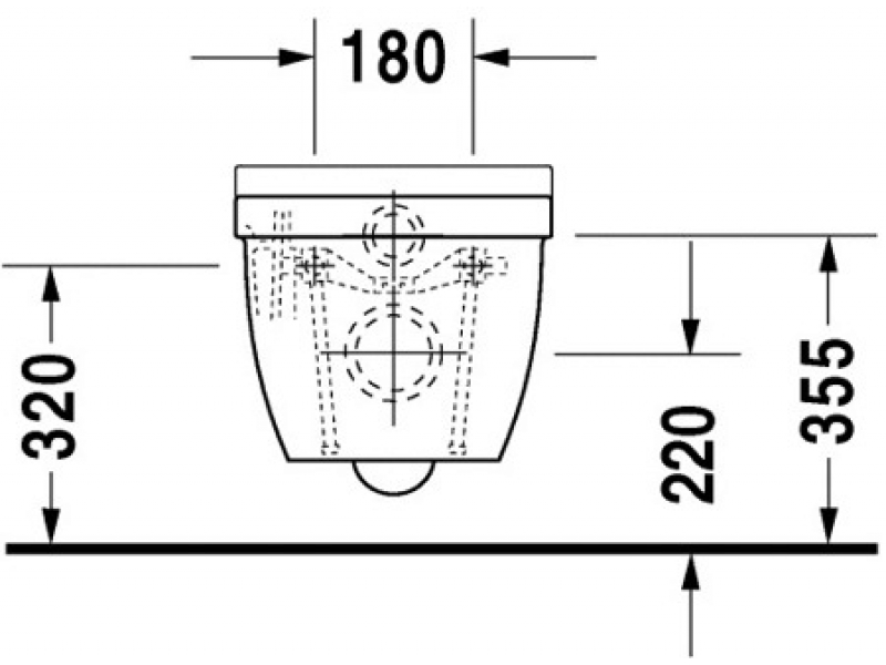 Купить Подвесной унитаз Duravit Starck 3 2226090000 62*36,5 см