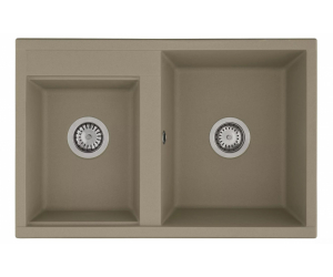 Кухонная мойка Акватон Делия 78 DBL 1A723132DE250 78 x 52 x 21.8 см, шелк