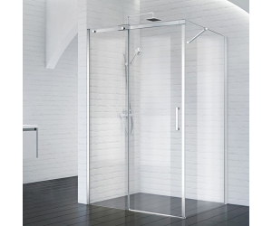 Душевой уголок BelBagno Acqua A-1-100-C-Cr, 100 х 100 х 195 см, профиль хром, стекло прозрачное