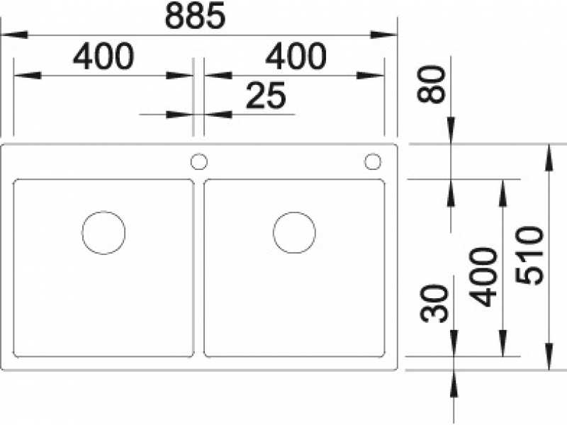 Купить Мойка Blanco Claron 400/400-IF 517230