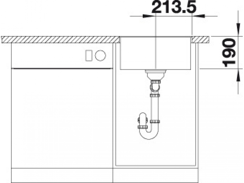 Купить Мойка Blanco Subline 400-F 523496 алюметаллик