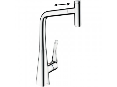 Смеситель Hansgrohe Metris Select 14884000 для кухни, хром