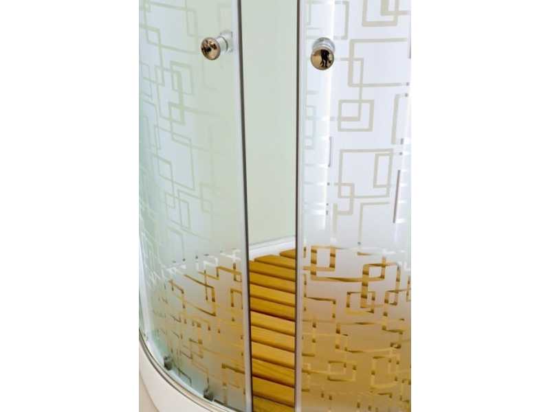 Купить Душевая кабина Deto Em EM1580 гм, 80 x 80 см, с крышей, с гидромассажем