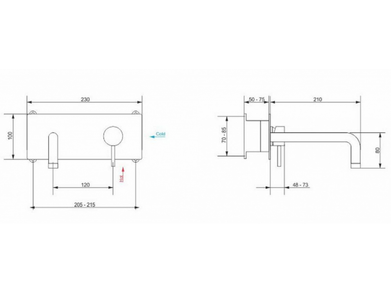 Купить Смеситель RGW Shower Panels SP 45-10, 21140545-11, для раковины, хром