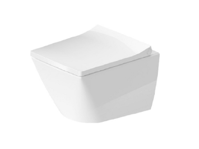 Подвесной унитаз Duravit Viu 2573092000 37 x 48 см безободковый, с антибактериальным покрытием, белый