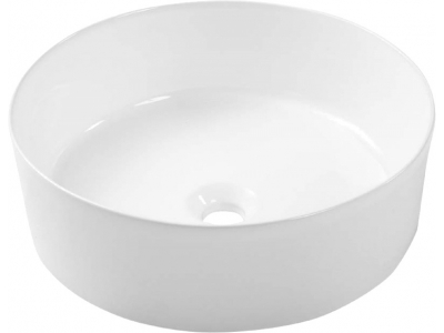 Раковина Bravat Affability C22284W-ENG 42 x 42 x 14.6 см накладная, круглая, белый