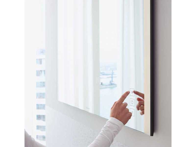 Купить Зеркало Duravit XViu XV70420B1B1 82 x 4 x 80 см с подсветкой, с эффектом Memory, шампань матовый