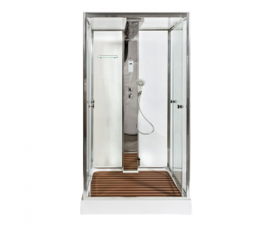 Душевая кабина Deto Z Z122 Espoo 120 x 90 x 220 см с подсветкой, с паром, хром