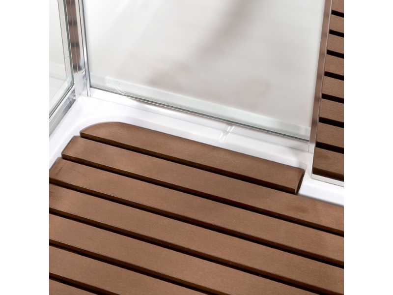Купить Душевая кабина Deto Z Z122 Espoo 120 x 90 x 220 см с подсветкой, с паром, хром