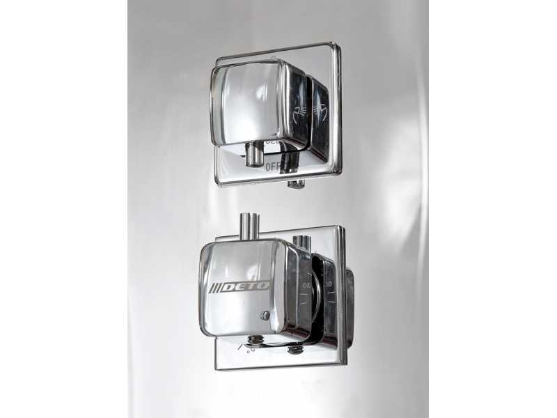 Купить Душевая кабина Deto Z Z122 Espoo 120 x 90 x 220 см с подсветкой, с паром, хром