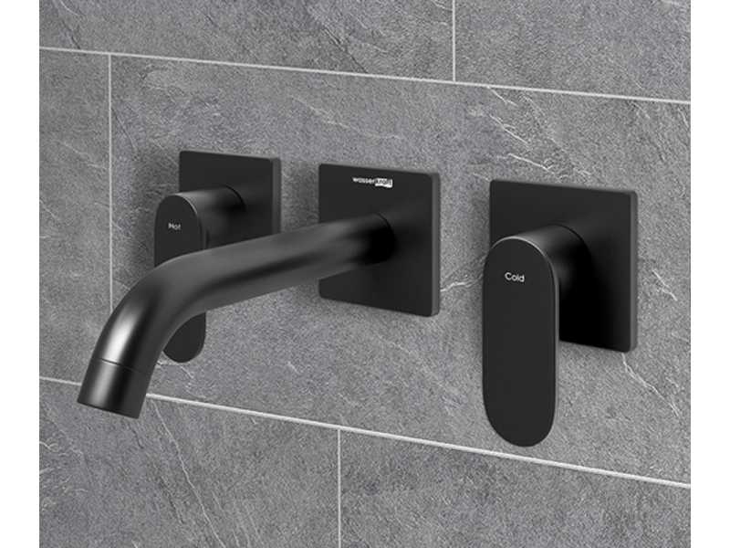 Купить Смеситель скрытого монтажа WasserKRAFT 7445 для раковины, черный