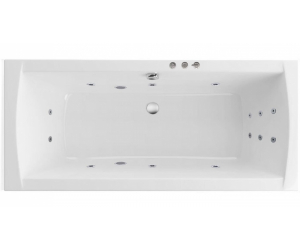 Ванна гидромассажная Excellent Aquaria Lux 180 x 80 см, SMART, хром, каркас в подарок
