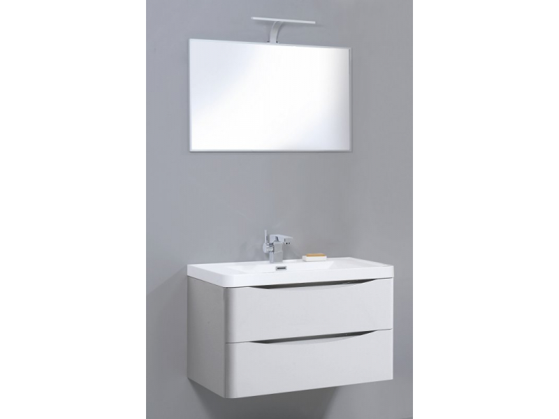 Купить Тумба под раковину BelBagno, цвет белый глянцевый, Bianco Lucido, ANCONA-N-900-2C-SO-BL