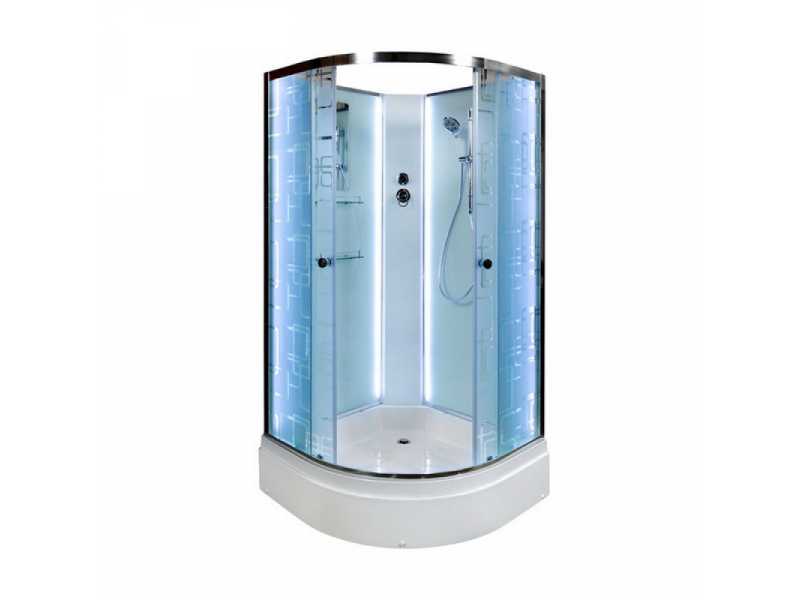 Купить Душевая кабина Deto Em EM2790 N 90 x 90 см, без крыши, Led-подсветка