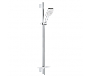 Душевой гарнитур Grohe Rainshower SmartActive 130 Cube, 26587LS0, белая луна