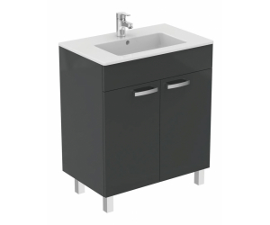 Тумба под раковину Ideal Standard Tempo 70 см, напольная, серый глянцевый, E0536TI
