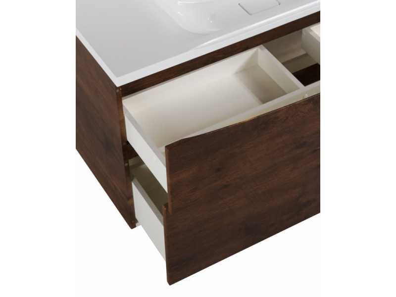 Купить Тумба под раковину BelBagno Marino 100 см, Rovere Moro - коричневый дуб, MARINO-H60-1000-2C-SO-RW-P