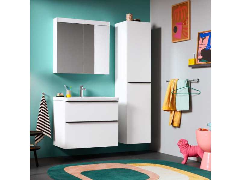 Купить Тумба под раковину Duravit D-Neo 80 см, белый глянцевый, DE435502222