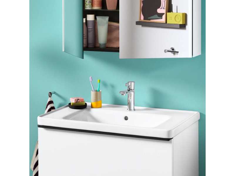 Купить Тумба под раковину Duravit D-Neo 80 см, белый глянцевый, DE435502222