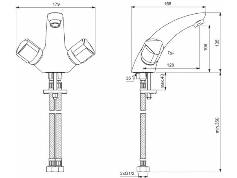 Купить Смеситель Vidima Eco BA162AA для раковины, хром