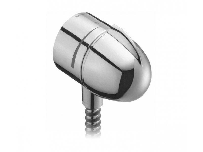 Купить Шланговое подсоединение с вентилем Hansgrohe FixFit Stop, хром, 27452000