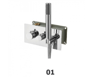 Смеситель RGW Shower Panels SP-44-01, 21140544-11, для душа термостатический, хром