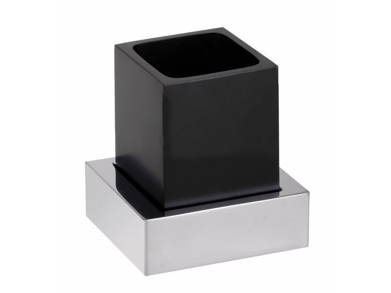 Купить Держатель зубных щеток Bemeta Gamma 145411012 11.5 x 9.5 x 11.5 см подвесной, черный матовый