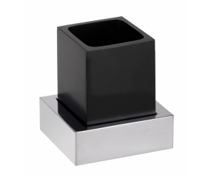 Держатель зубных щеток Bemeta Gamma 145411012 11.5 x 9.5 x 11.5 см подвесной, черный матовый