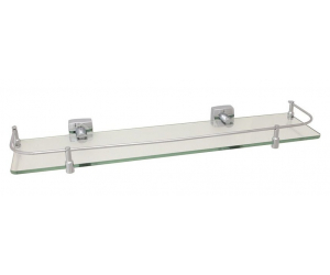 Полка Fixsen Kvadro FX-61303В с ограничителем, хром