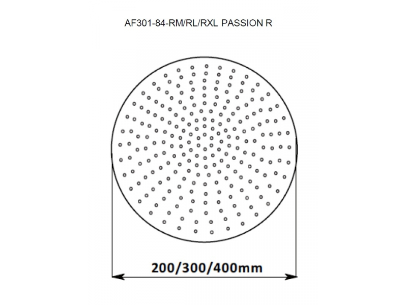 Купить Верхний душ Aquanet Passion AF301-84-RXL, 40x40 см,1 режим струи, без держателя, хром (242980)