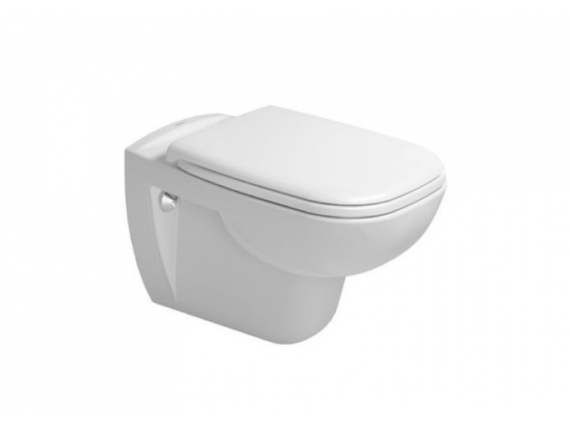 Купить Подвесной унитаз Duravit D-Code, безободковый, крышка микролифт, 45700900A1