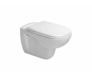 Подвесной унитаз Duravit D-Code, безободковый, крышка микролифт, 45700900A1