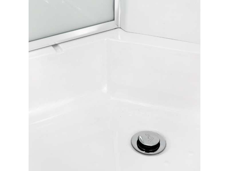 Купить Душевая кабина Deto Em EM2710 N 100 x 100 см, без крыши, Led-подсветка