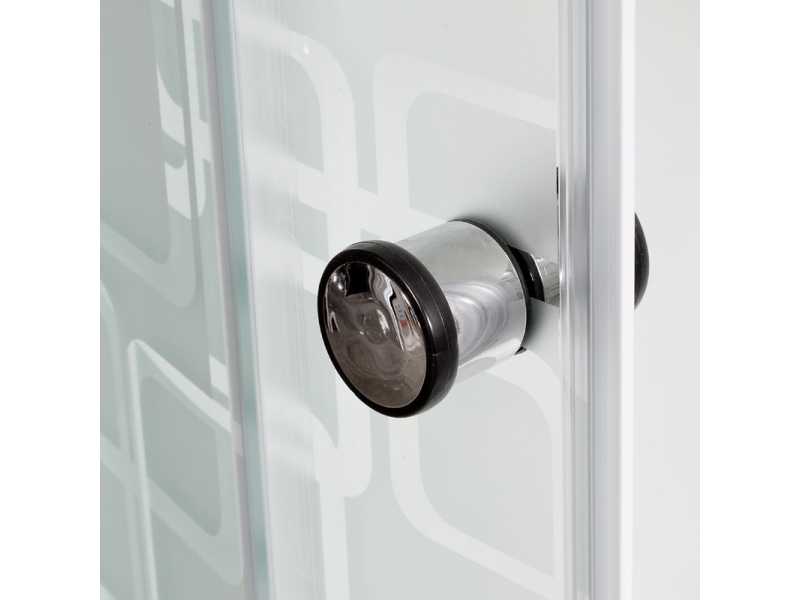 Купить Душевая кабина Deto Em EM2710 N 100 x 100 см, без крыши, Led-подсветка