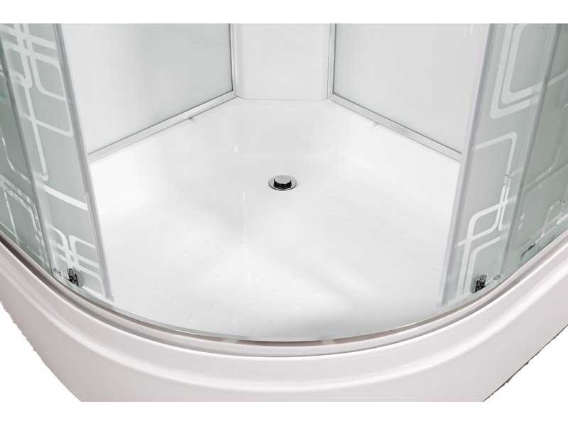 Купить Душевая кабина Deto Em EM2710 N 100 x 100 см, без крыши, Led-подсветка