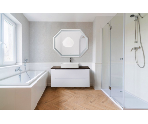 Зеркало с встроенным светильником и сенсорным выключателем BelBagno SPC-OTT-1000-800-LED-TCH, 12W, 220-240V, 1000x30x800