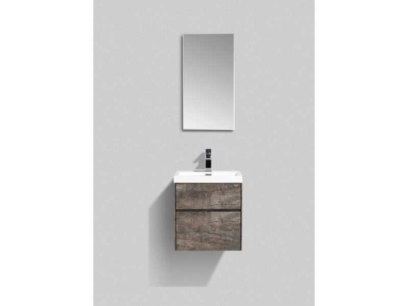 Купить Тумба под раковину BelBagno Pietra Mini PIETRA MINI-500AS-2C-SO-PT 50 см, коричневый (Stone)