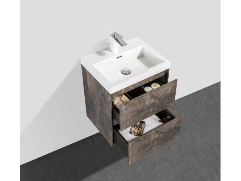 Купить Тумба под раковину BelBagno Pietra Mini PIETRA MINI-500AS-2C-SO-PT 50 см, коричневый (Stone)