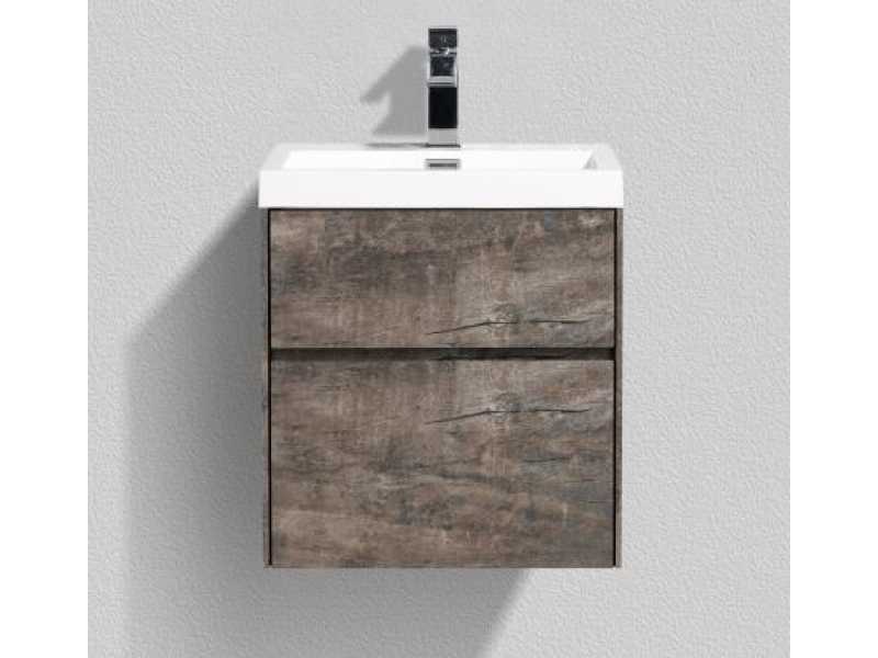 Купить Тумба под раковину BelBagno Pietra Mini PIETRA MINI-500AS-2C-SO-PT 50 см, коричневый (Stone)