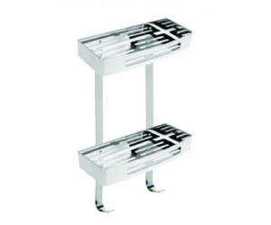 Мыльница Bemeta Cytro 102308241 30.5 x 11.5 x 38.5 см двойная, прямоугольная