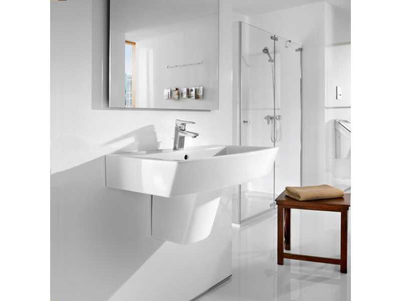 Купить Раковина Roca Hall 327881000 55 x 48,5 см на полупьедестале или накладная