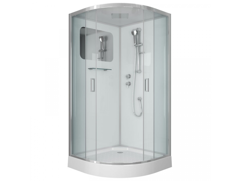 Купить Душевая кабина Niagara Premium 90 x 90, низкий поддон, профиль - хром, стекло - прозрачное, NG-6001-01