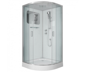 Душевая кабина Niagara Premium 90 x 90, низкий поддон, профиль - хром, стекло - прозрачное, NG-6001-01