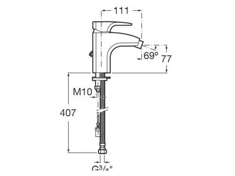 Купить Смеситель Roca Thesis 5A6050C00 для биде
