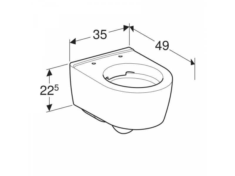 Купить Подвесной унитаз Geberit iCon XS 204070000, безободковый