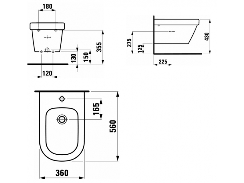 Купить Биде Laufen LB3 8.3068.2.000.302.1 подвесное