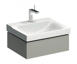 Тумба под раковину Geberit Xeno2 500.505.00.1, 60 см, с подсветкой, цвет серый матовый