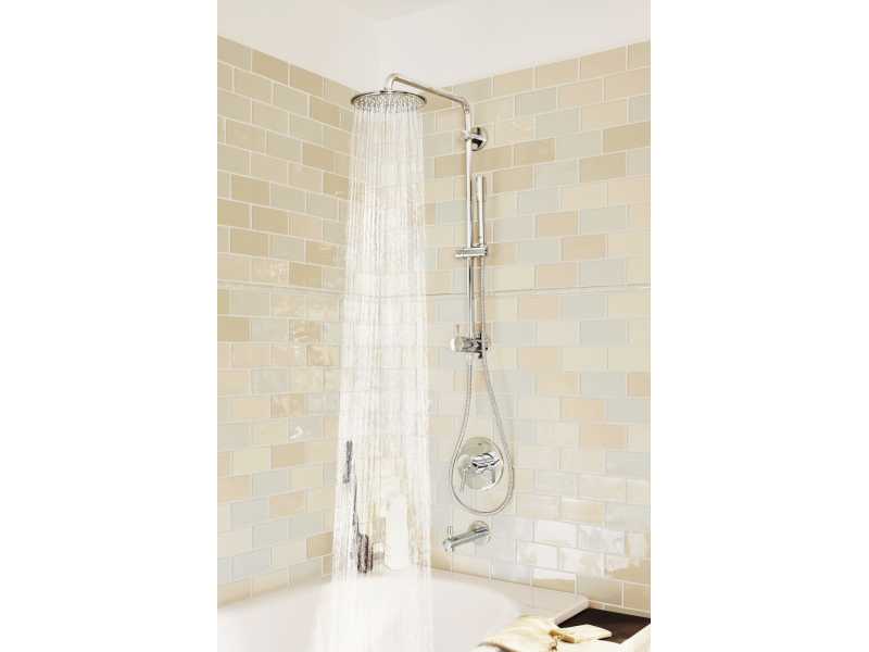 Купить Верхний душ Grohe Rainshower 28368000 модерн, 21*21 см, 1 режим струи, без держателя