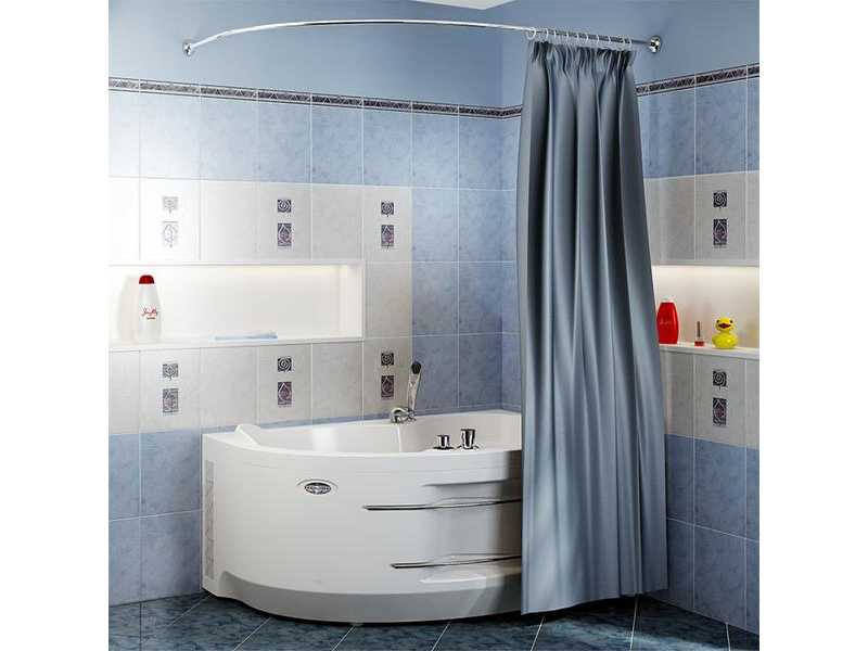 Купить Карниз Радомир 1-12-2-0-0-216 для ванны Ирма 150 x 97 см, хром