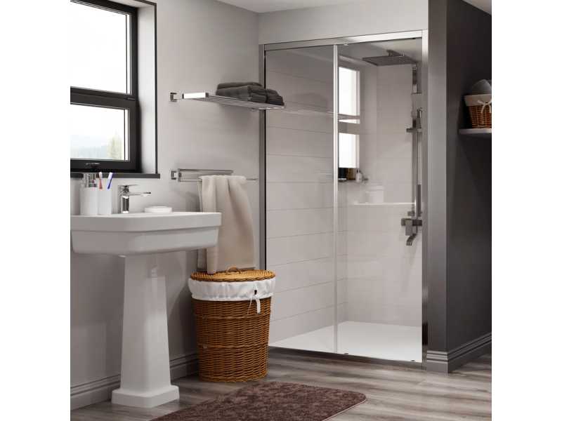 Купить Душевая дверь WasserKRAFT Main, универсальная, 130 х 200 см, 41S30